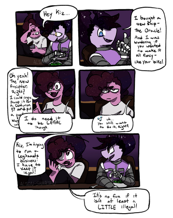 5 panel/background/colored/shaded